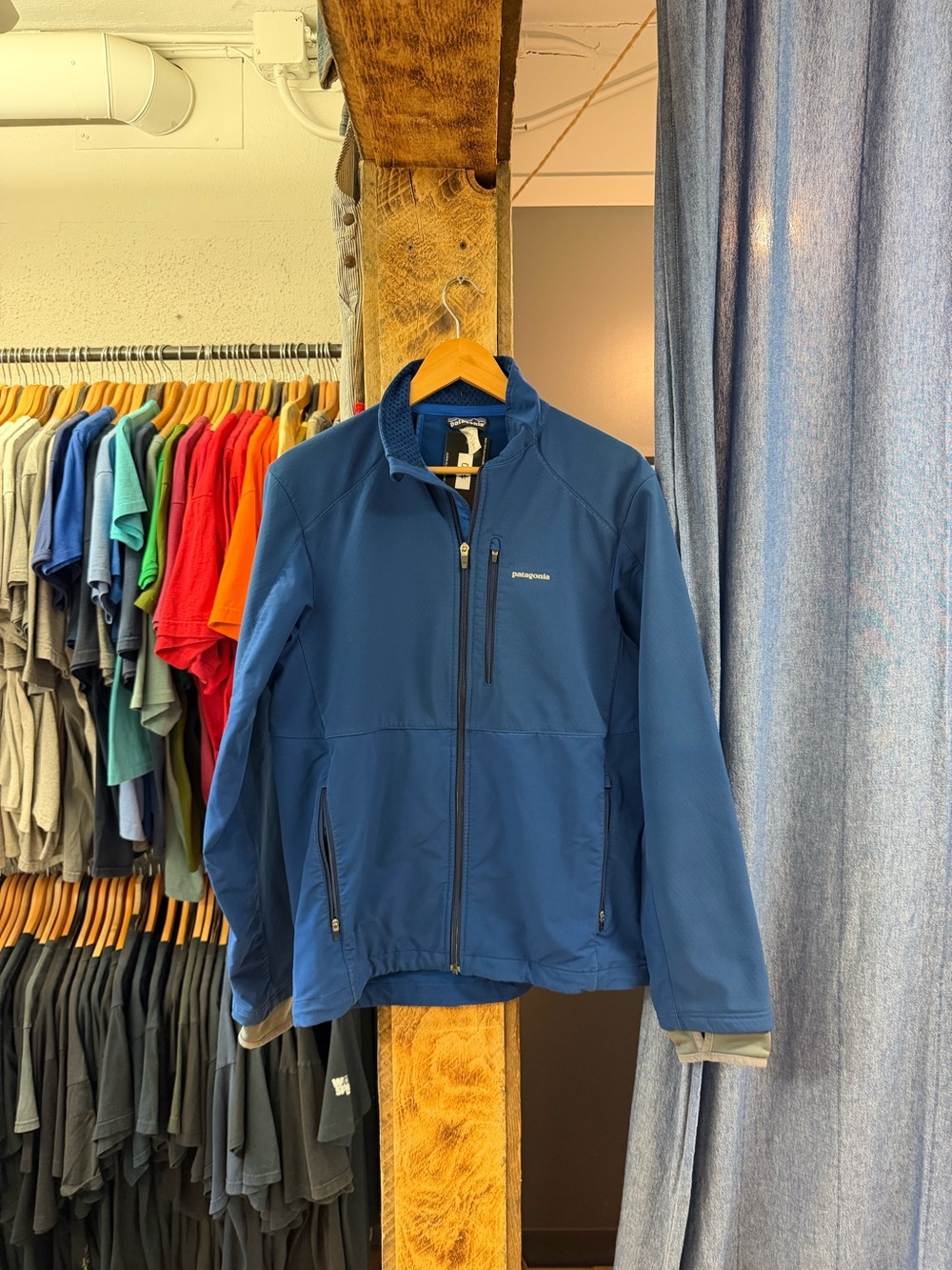 Vintage Patagonia blue windbreaker